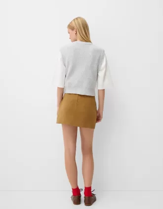 Minifalda de antelina