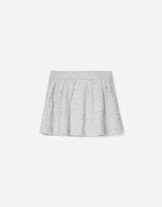 Minifalda de punto trenzado