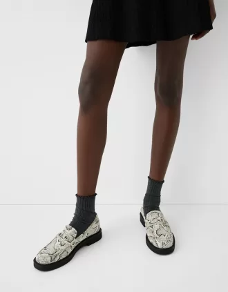 Mocasines planos animal print