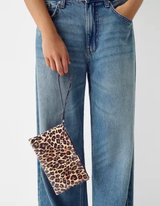 Monedero estampado animal
