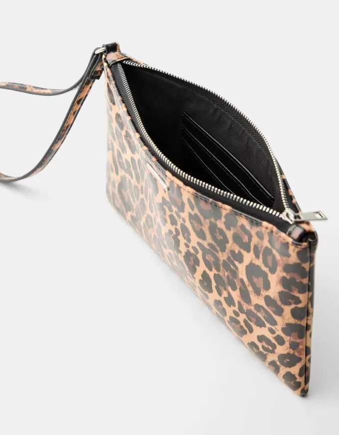 Monedero estampado animal