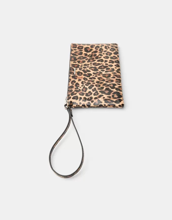 Monedero estampado animal