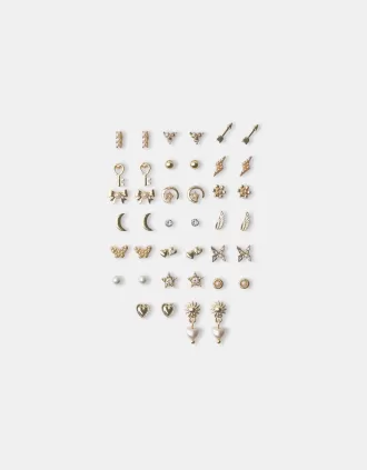Pack de 20 pendientes de strass