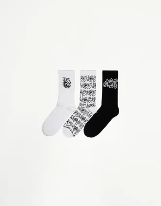 Pack de 3 calcetines estampados