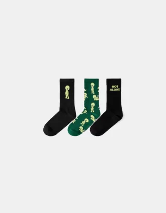 Pack de 3 calcetines estampados