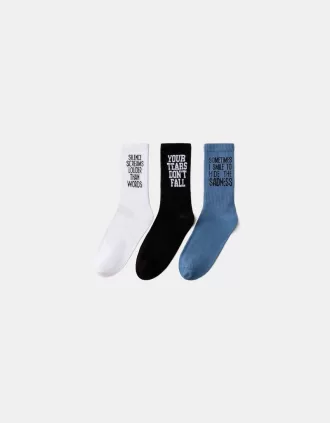Pack de 3 calcetines estampados