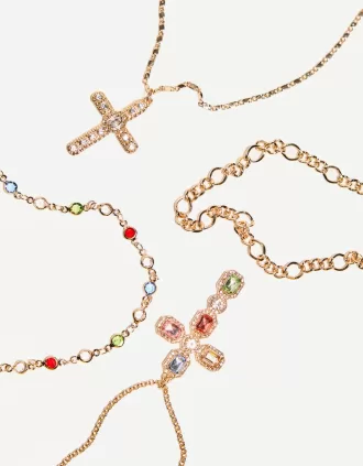 Pack de 4 collares con colgantes
