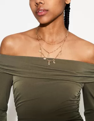 Pack de 4 collares con colgantes