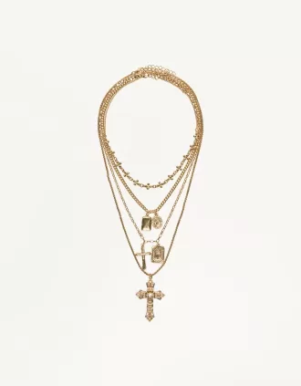 Pack de 4 collares con colgantes
