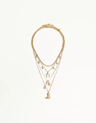 Pack de 4 collares con colgantes