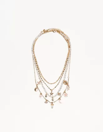 Pack de 4 collares con colgantes
