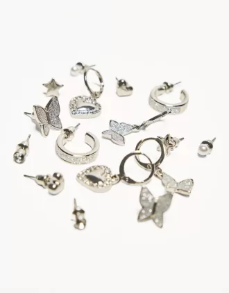 Pack de 8 pendientes brillantes Pack de 8 pendientes brillantes