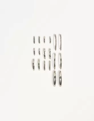 Pack de 9 pendientes de aro Pack de 9 pendientes de aro