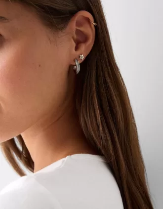 Pack de 9 pendientes de estrella con strass Pack de 9 pendientes de estrella con strass