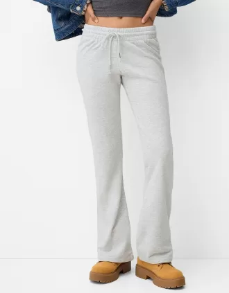 Pantalón campana de felpa