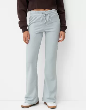 Pantalón campana de felpa