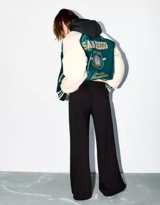 Pantalón de felpa súper ancho