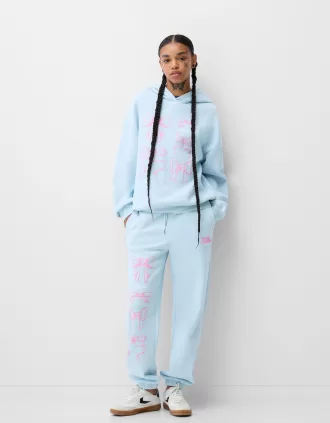 Pantalón deportivo con estampado