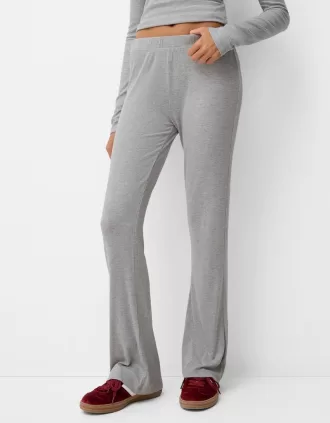 Pantalón fluido canalé