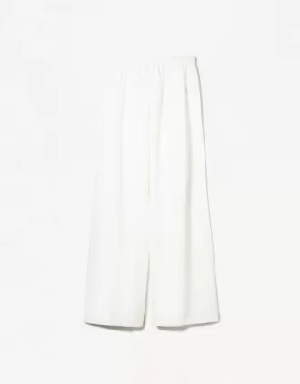 Pantalón mezcla de lino con cinturilla elástica
