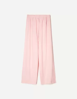 Pantalón mezcla de lino con cinturilla elástica