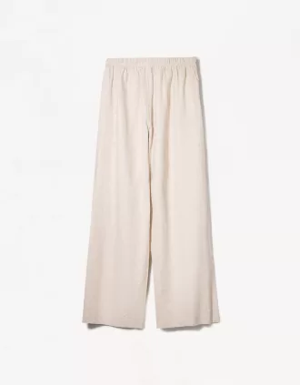 Pantalón mezcla de lino con cinturilla elástica