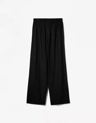 Pantalón mezcla de lino con cinturilla elástica