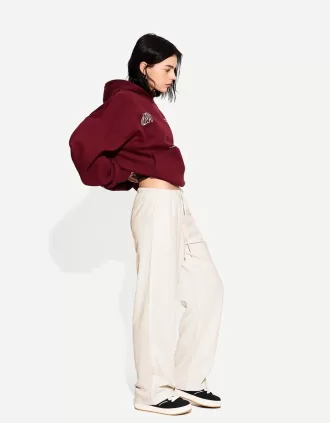 Pantalón mezcla de lino con cinturilla elástica