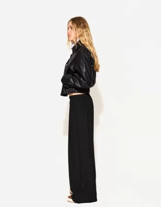 Pantalones anchos con cordones