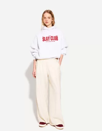 Pantalones anchos con cordones