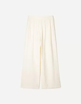 Pantalones anchos con cordones