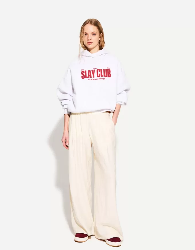Pantalones anchos con cordones