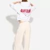 Pantalones anchos con cordones
