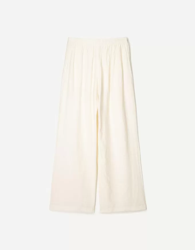 Pantalones anchos con cordones