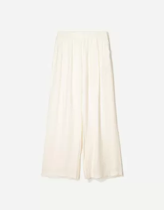 Pantalones anchos con cordones
