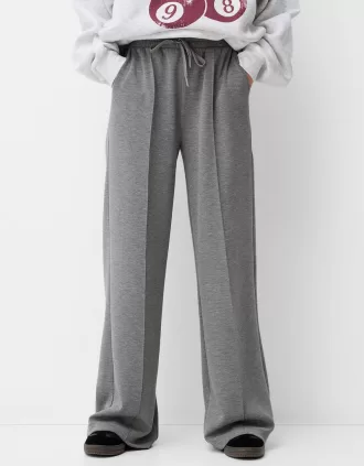 Pantalones anchos de tacto suave