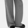 Pantalones anchos de tacto suave
