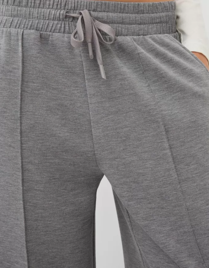 Pantalones anchos de tacto suave