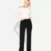 Pantalones boot-cut de talle bajo