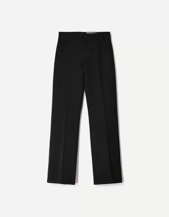 Pantalones boot-cut de talle bajo