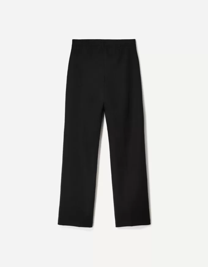 Pantalones boot-cut de talle bajo