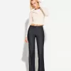 Pantalones boot-cut de talle bajo