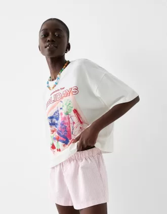 Pantalones cortos a rayas