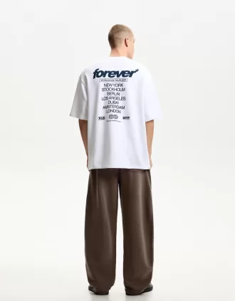 Pantalones de felpa con corte globo