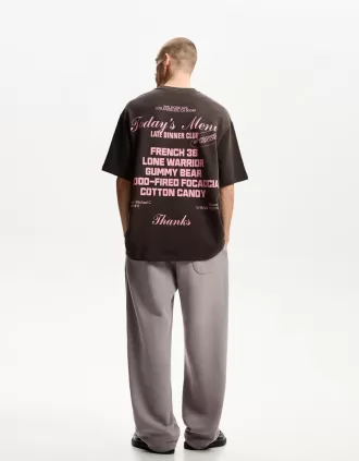 Pantalones de felpa con corte globo