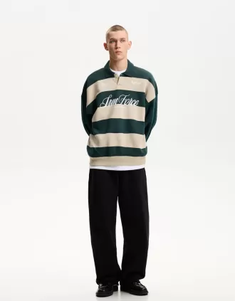 Pantalones de felpa con corte globo