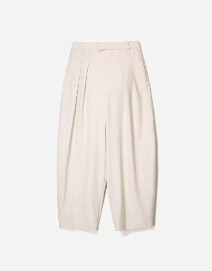 Pantalones de sastre con corte globo