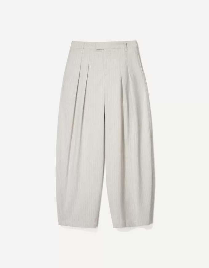Pantalones de sastre con corte globo