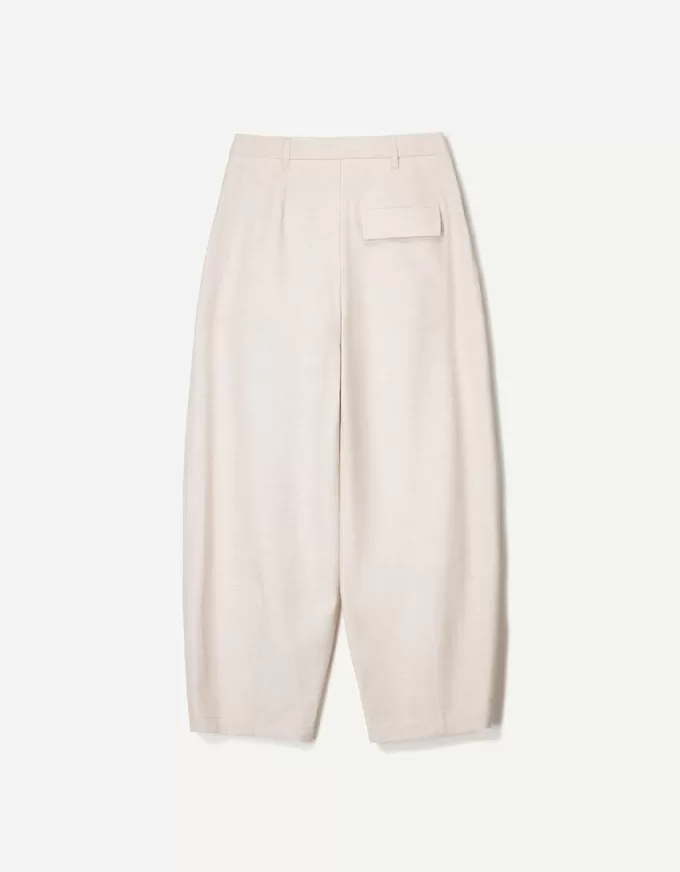 Pantalones de sastre con corte globo