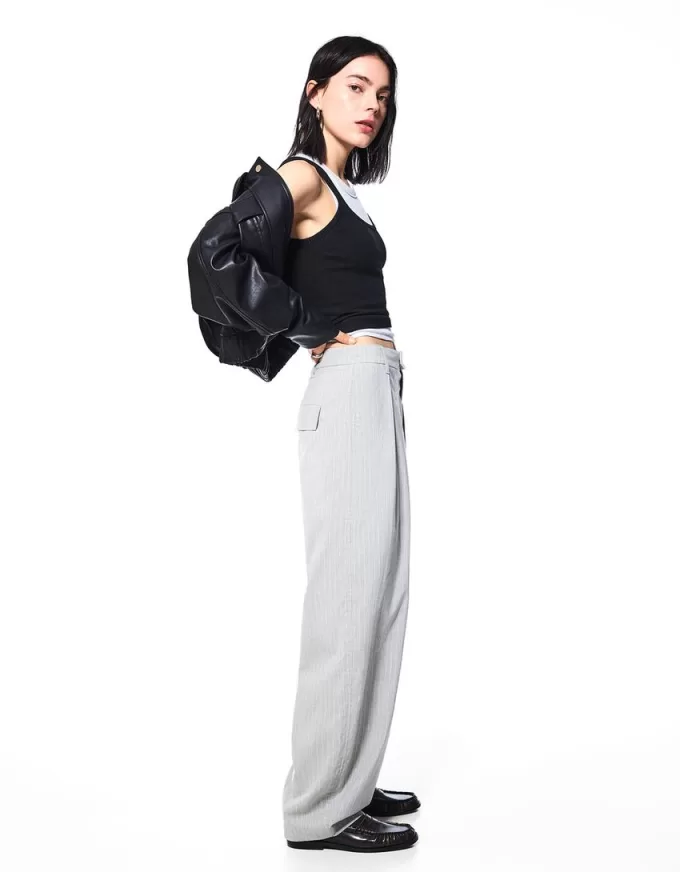 Pantalones de sastre con corte globo